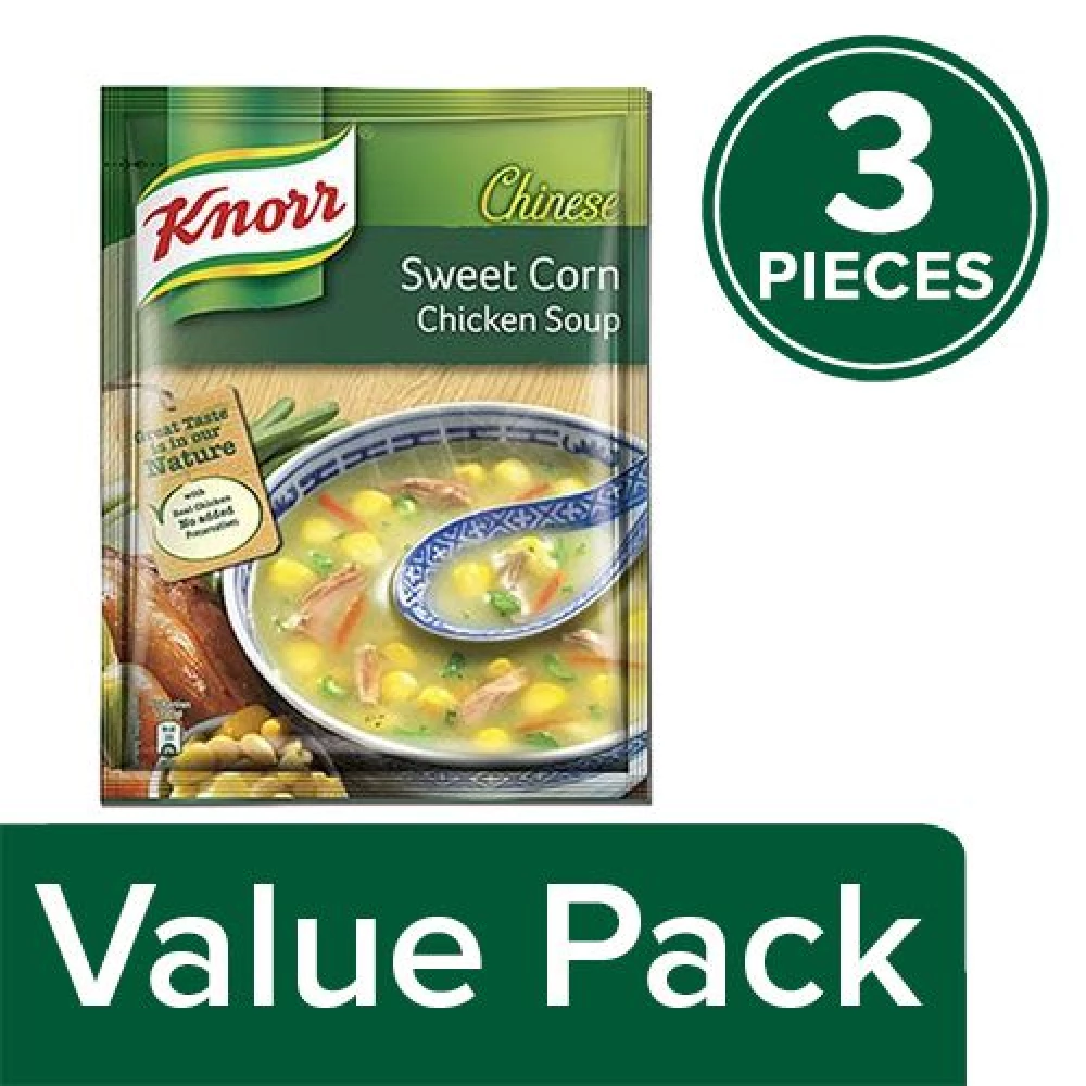 Knorr Chicken Soup - Sweet Corn, 3x42 g Multipack-1.webp